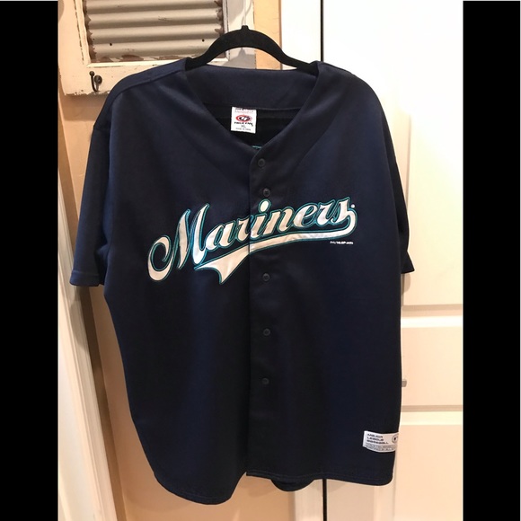 mariners button up shirt